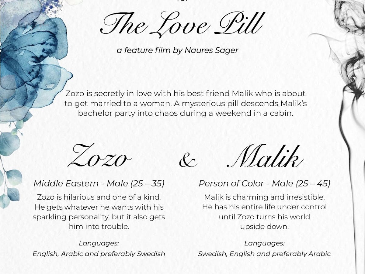 CASTING CALL for The Love Pill - Zozo and Malik